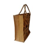 Tote Jute Shopper Burlap Sturdy Cotton Handle Eco Friendly Market Spacious Gusset Unisex Multiple Use Bag .Health Inspiration Elegant Fruit Print