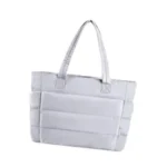 Women Lightweight Tote Bag Practical Shoulder Bag for Street Travel Shopping Gray