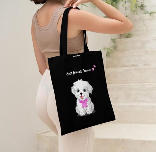 Reusable Shopping Bag Canvas Tote Bag for Grocery, College, Office & Shoulder Handbag Travel Bag for Men and Women (14x16 inches)