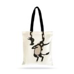 Fashionable Design Tote Bags Women Shoulder Bag-Printed Silhoutte Cotton Bag-Zipper-Ecofriendly Travel Bag-Pack of 1