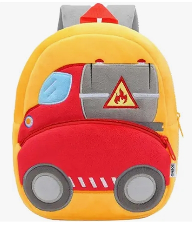 Solimo Velvet Toddler Backpack For Girls And Boys 2-6, Preschool Kindergarten Backpack, Cute Kids Backpacks, Oil Tanker Backpacks For Kids (10L_Multi Colour)-2