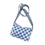 Handblock Cotton Money Bag – Lightweight, Washable Sling Bag | Easy to Carry | Zip Pocket for Essentials | Ideal for Travel & Daily Use