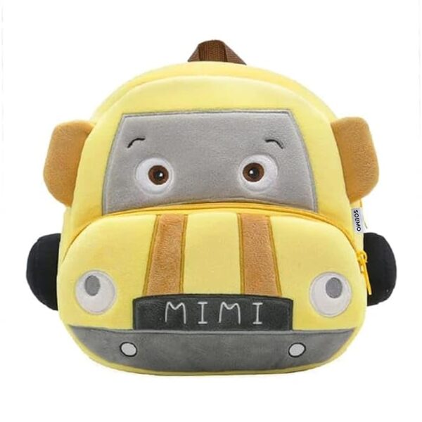 Velvet Toddler Backpack For Girls And Boys 2-6, Preschool Kindergarten Backpack, Cute Kids Backpacks, Yellow Mini Backpacks For Kids (10L_Multi Colour)