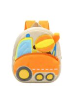 Solimo Velvet Toddler Backpack For Girls And Boys 2-6, Preschool Kindergarten Backpack, Cute Kids Backpacks, Mixer Truck Backpacks For Kids (10L_Multi Colour)