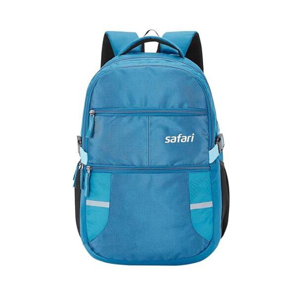 Spacious/Large 5 Compartment Laptop Backpack With Raincover, College Bag, Travel Bag For Unisex, Teal, 30 Litre