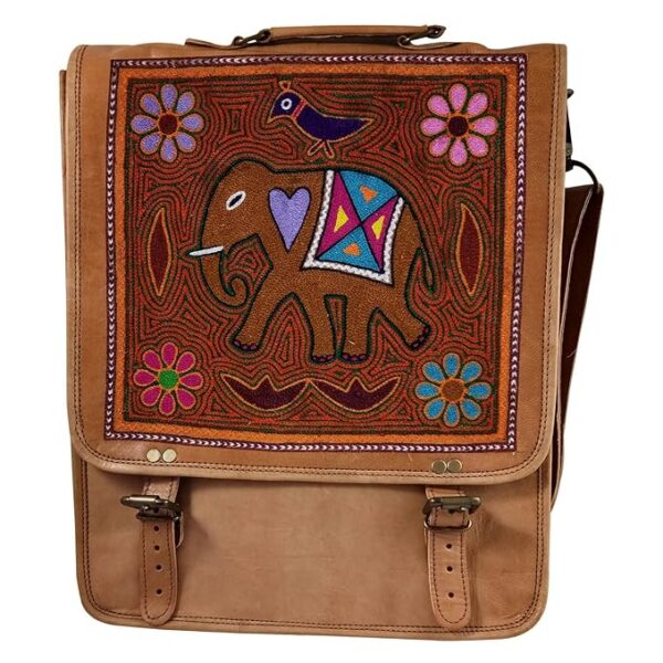 Handmade Leather Laptop Backpack/School Bag/College Backpack, Best for Gifting, Made by Awarded/Certified Indian Artisan