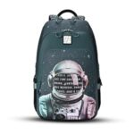 Backpack 17"/30L Medium Water Resistant School Bag/Casual Backpack/Daypack/Kids Bag for Boys/Girls (Green-White)