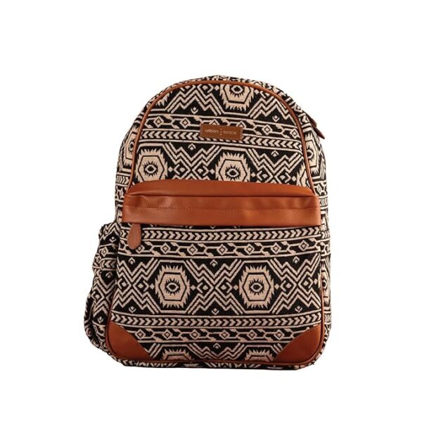 Handcrafted backpack, Compatible with upto 16 inch Laptop, Unisex Travel Backpack, Made of Durable Cotton Material, Backpack For Travel, Office, College, Daily Use- White