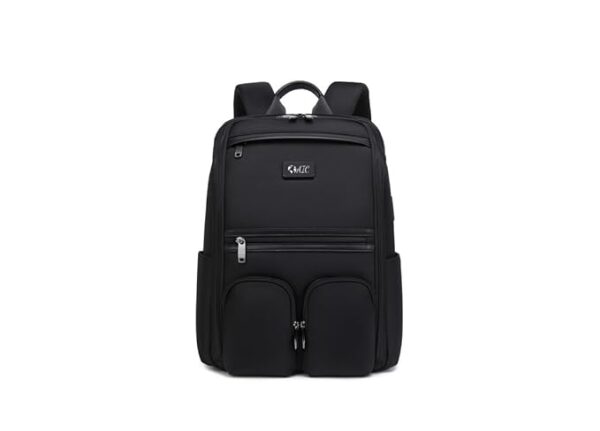 BACKPACK | Unisex Waterproof Polyester Travel & Daily Use Backpack with Spacious Compartments, Multi-Pocket Organizer & Lightweight Design (Black)