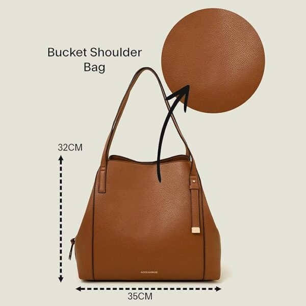 Women's Bucket Shoulder Bag for office| Tote Laptop Bag for Work| Stylish Shoulder Bag | Gift For Women |Tote Bags for Women For Office Use, Work