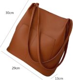 Womens bag PU Leather Handbags Purses Shoulder Crossbody Bags Ladies Tote Bag Crossbody Bags Bucket Tote Shoulder Bag,Brown
