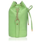 Leather Bucket Sling Bag for Women with Drawstring Closure & Single Compartment | Elegant Cross Body Bag for Girls | Spacious Bag for Girls Suitable for Casual Occasions & Everyday Use-Green