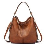 Women Inovera Faux Leather Handbags Shoulder Hobo Bag Ladies Big Purse With Long Strap