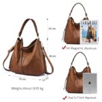 Women Inovera Faux Leather Handbags Shoulder Hobo Bag Ladies Big Purse With Long Strap