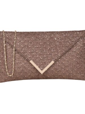 CL029 women clutch/sling bag-Brown