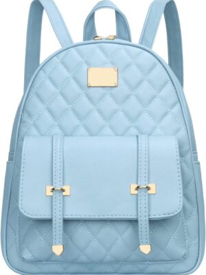 Fashion Stylish Front Embroidery Backpack for Women | Backpack For Girls | Gift For Girls | Rakhi Gift For Sister-Blue