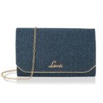 Women's Spark Ava Envelope Clutch | Ladies Purse Handbag-Blue