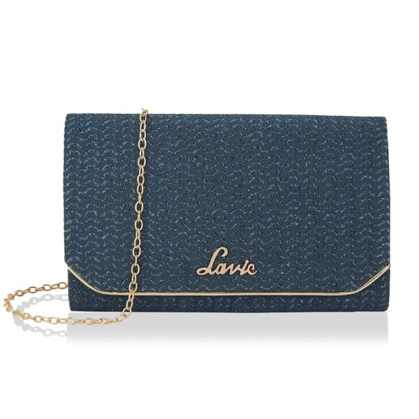 Women's Spark Ava Envelope Clutch | Ladies Purse Handbag-Blue