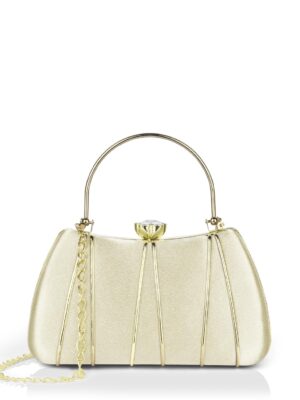 Women's Star Framed Clutch | Ladies Purse Handbag-White
