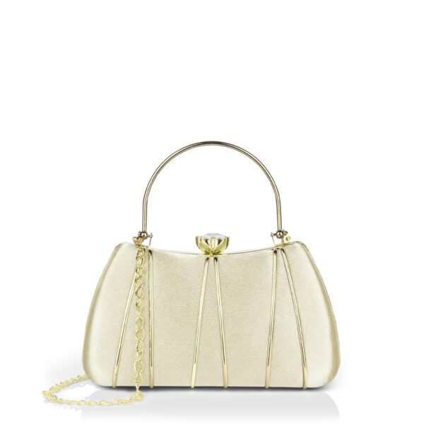 Women's Star Framed Clutch | Ladies Purse Handbag-White