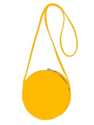 Women's Women's Round Crossbody Handbags Mini Shoulder Bag Round Crossbody Wallet, Fashion Circle Crossbody Purse Clutch Handbag–Yellow